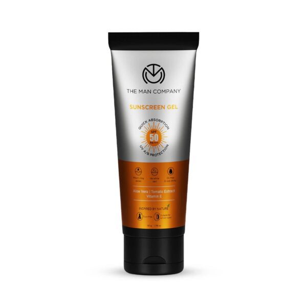 The Man Company Oil-Free Sunscreen Gel SPF 50 PA+++ For Men- (50 g) - The Man Company