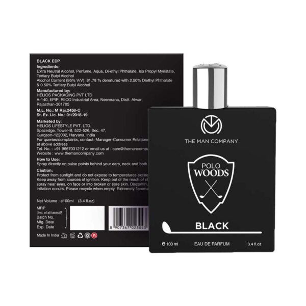The Man Company Polo Black Eau De Parfum For Men (100 ml) - The Man Company