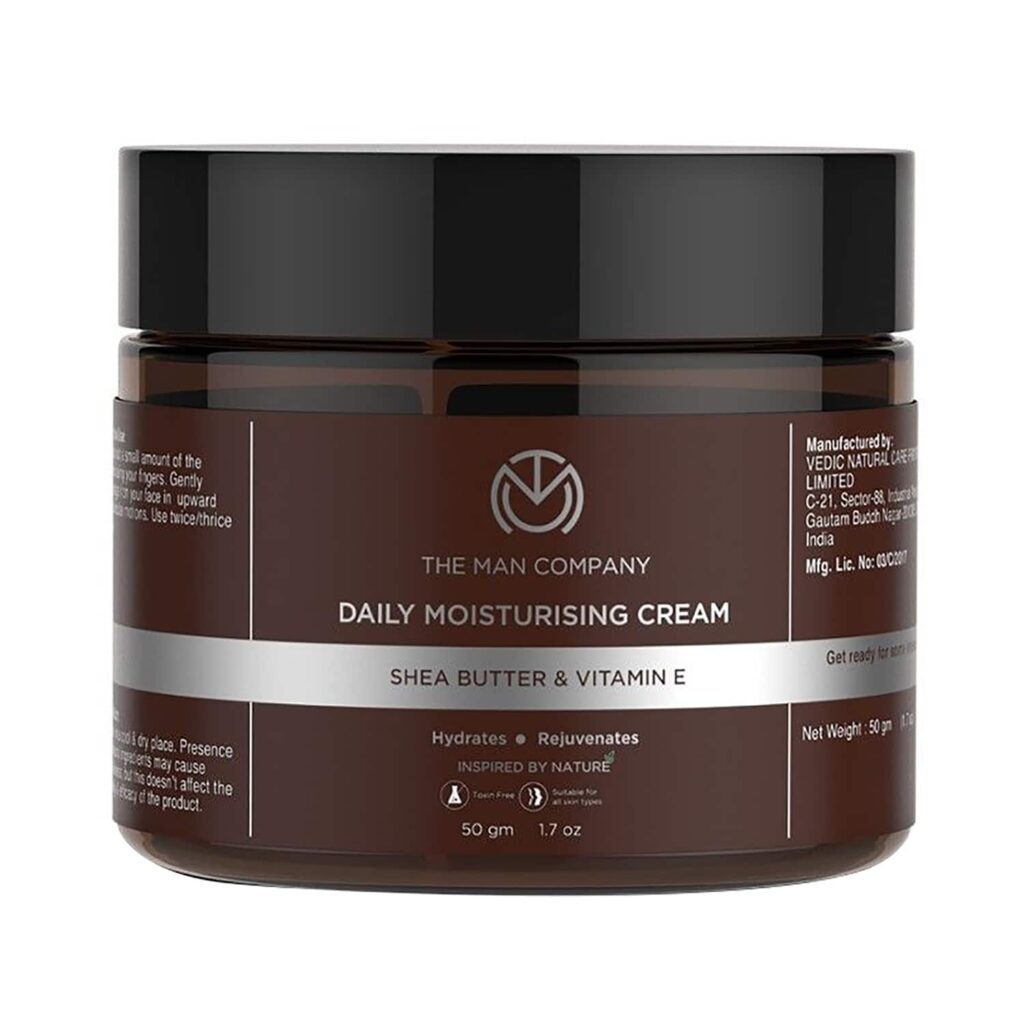 The Man Company Shea Butter & Vitamin E Daily Moisturising Cream (50g) - The Man Company