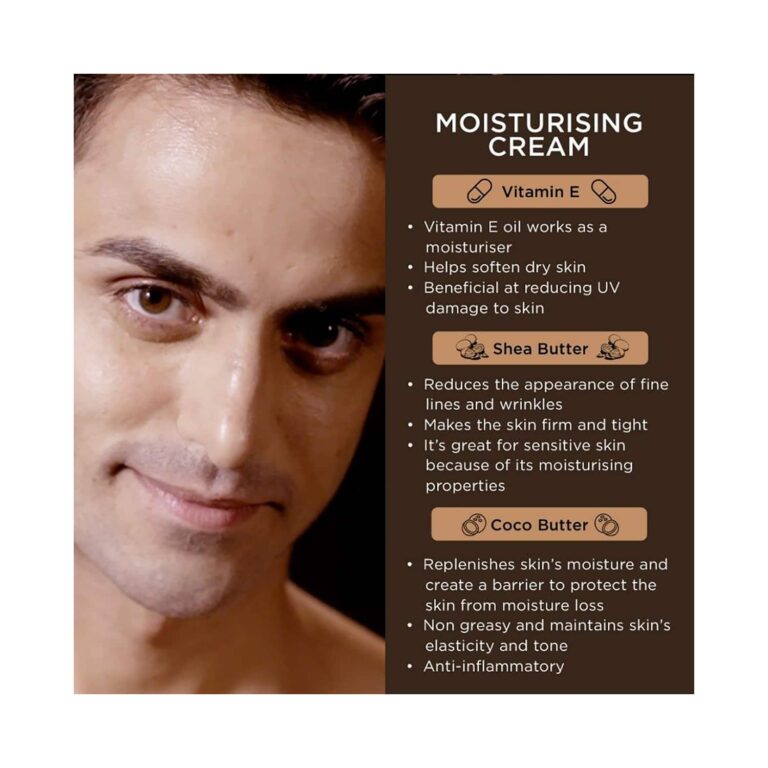 The Man Company Shea Butter & Vitamin E Daily Moisturising Cream (50g) - The Man Company