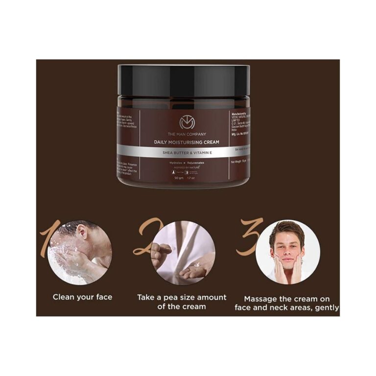 The Man Company Shea Butter & Vitamin E Daily Moisturising Cream (50g) - The Man Company