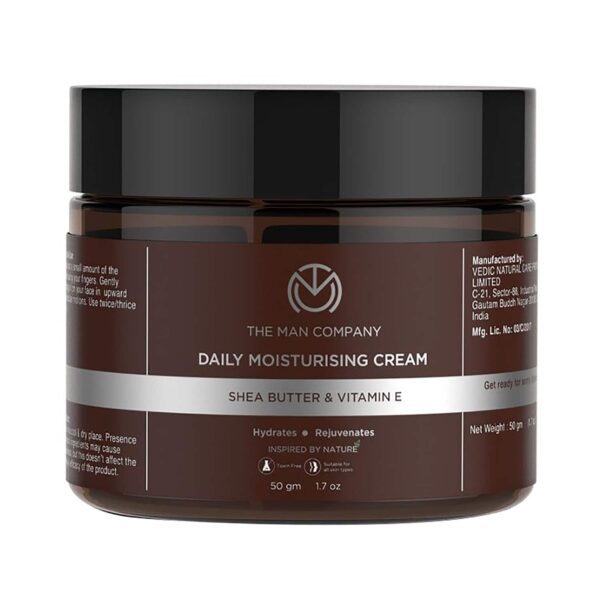 The Man Company Shea Butter & Vitamin E Daily Moisturising Cream (50g) - The Man Company