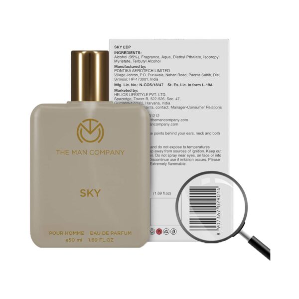 The Man Company Sky Eau De Parfum (50ml) - The Man Company
