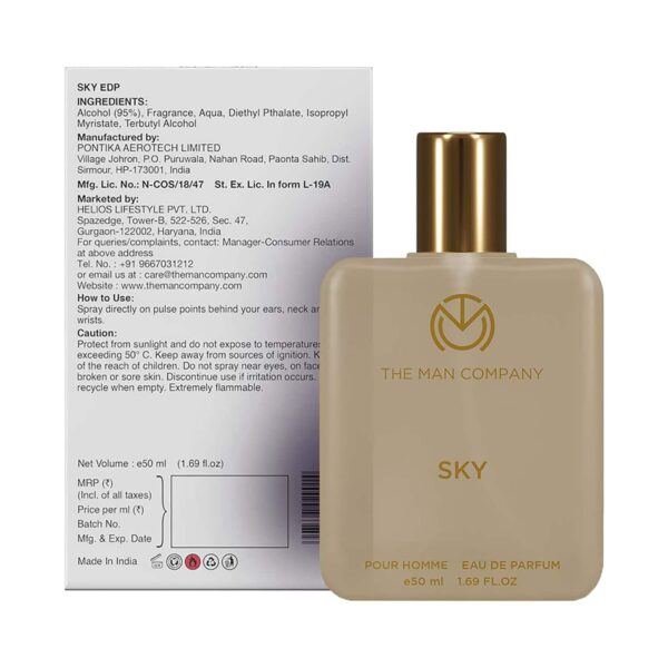 The Man Company Sky Eau De Parfum (50ml) - The Man Company