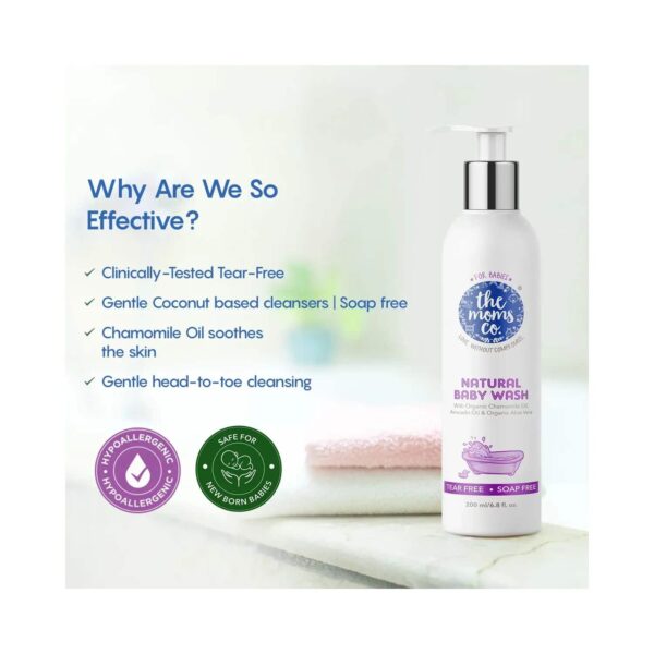the moms co. Natural Baby Body Wash Tear-Free & Soap-Free - Combo (400 ml) - the moms co.
