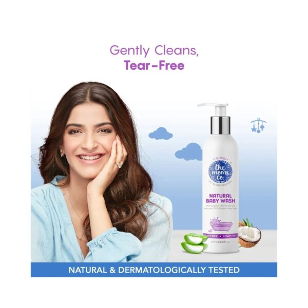 the moms co. Natural Baby Body Wash Tear-Free & Soap-Free - Combo (400 ml) - the moms co.