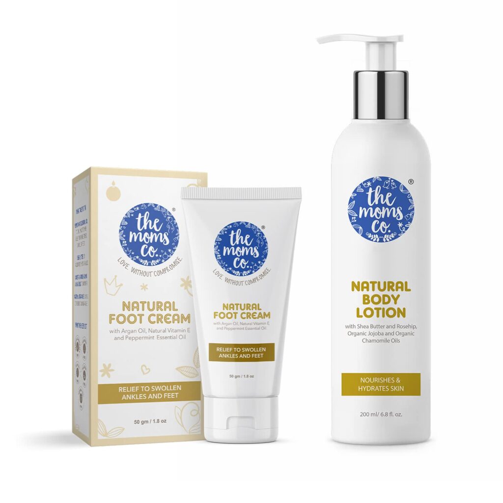 the moms co. Natural Body Lotion & Natural Foot Cream Combo - the moms co.