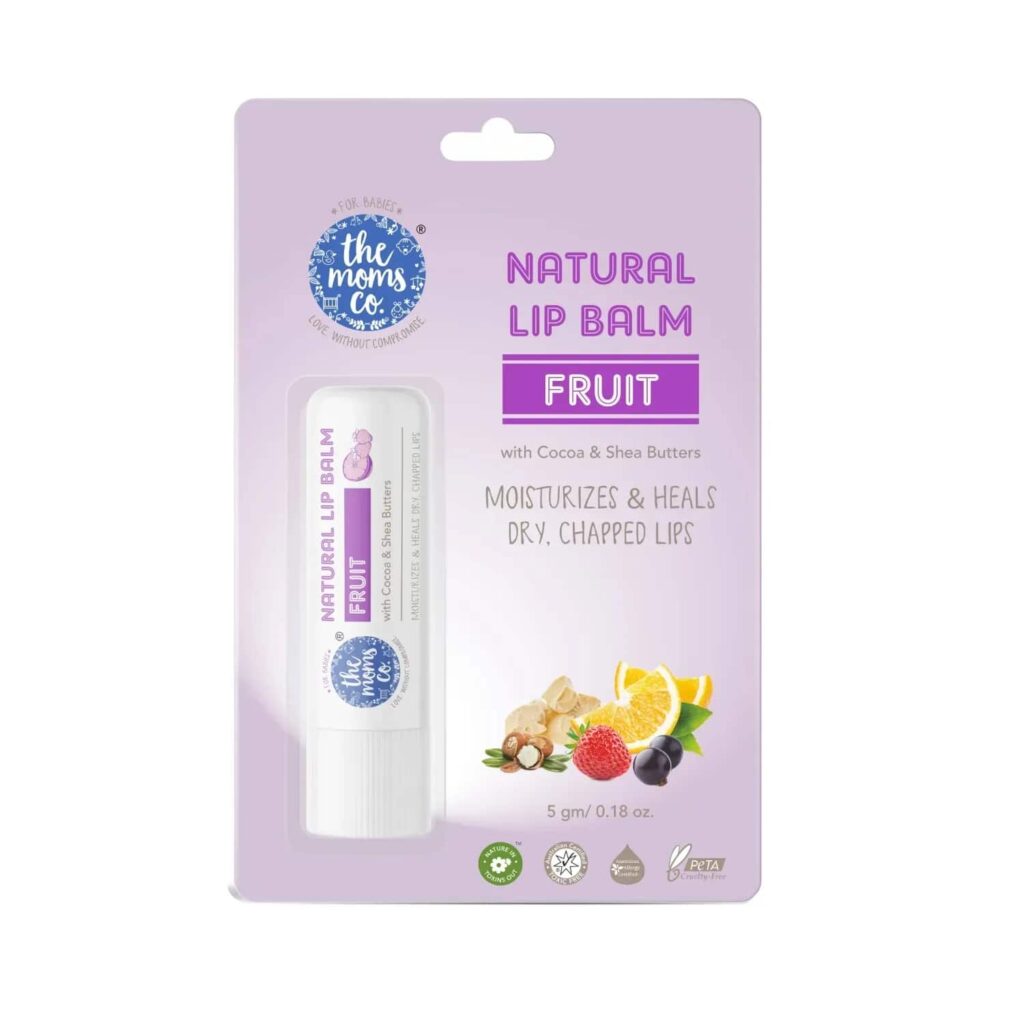the moms co. Natural Fruit Lip Balm (5g) - the moms co.