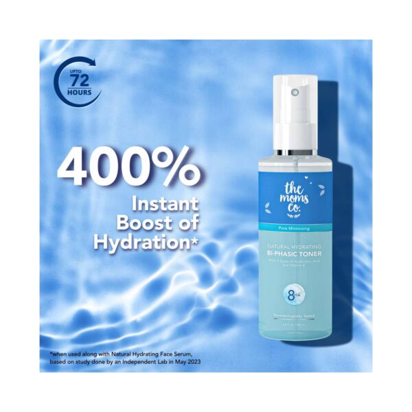 the moms co. Natural Hydrating Bi-phasic Toner with 8 Types of Hyaluronic Acid and Vitamin E (200g) - the moms co.