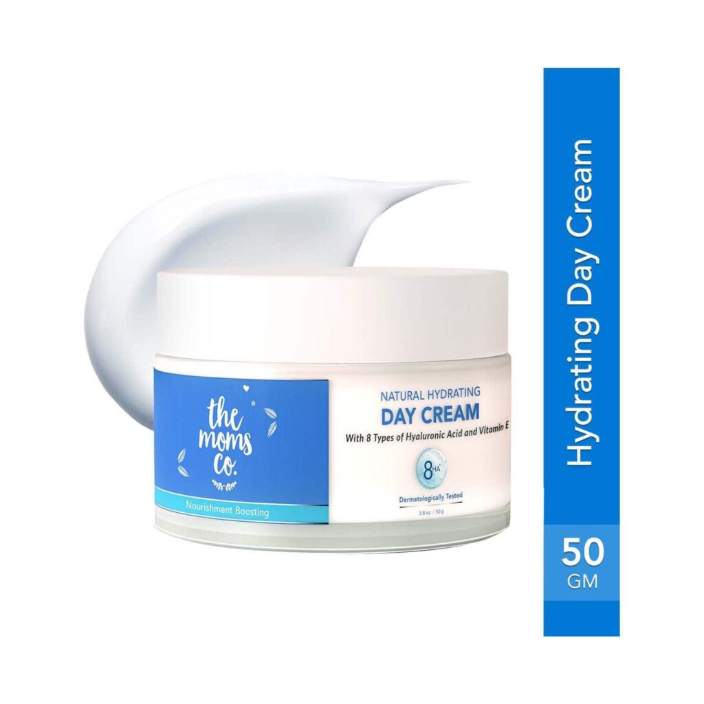 the moms co. Natural Hydrating Day Cream With Vitamin E and 8 Types Of Hyaluronic Acid (50g) - the moms co.
