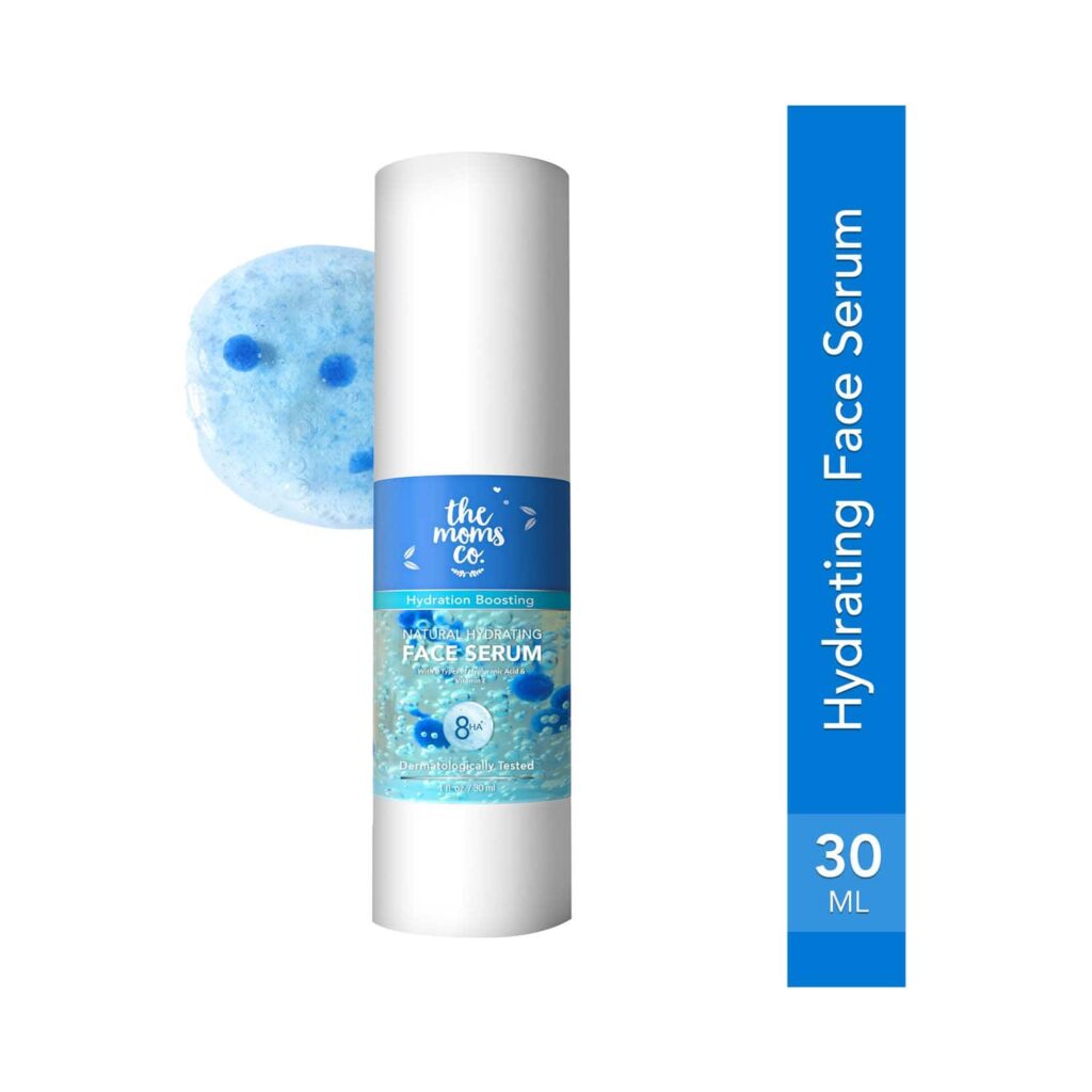 the moms co. Natural Hydrating Face Serum with 8 Types of Hyaluronic Acid and Vitamin E (30g) - the moms co.