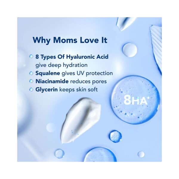 the moms co. Natural Hydrating Night Cream With 8 Types Of Hyaluronic Acids and Squalene (50g) - the moms co.