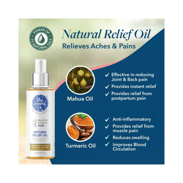 the moms co. Natural Pain Relief Massage Oil (100ml) - the moms co.