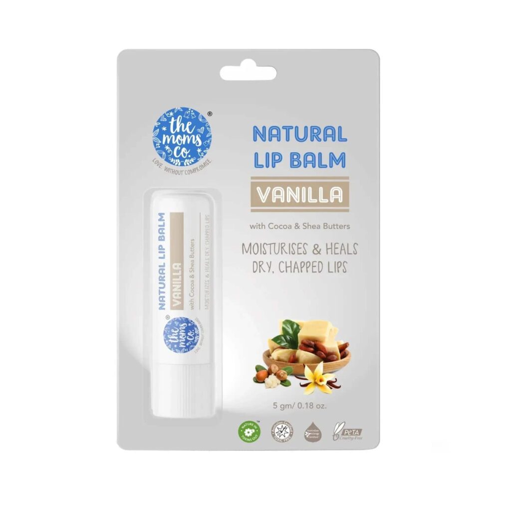 the moms co. Natural Vanilla Lip Balm (5g) - the moms co.
