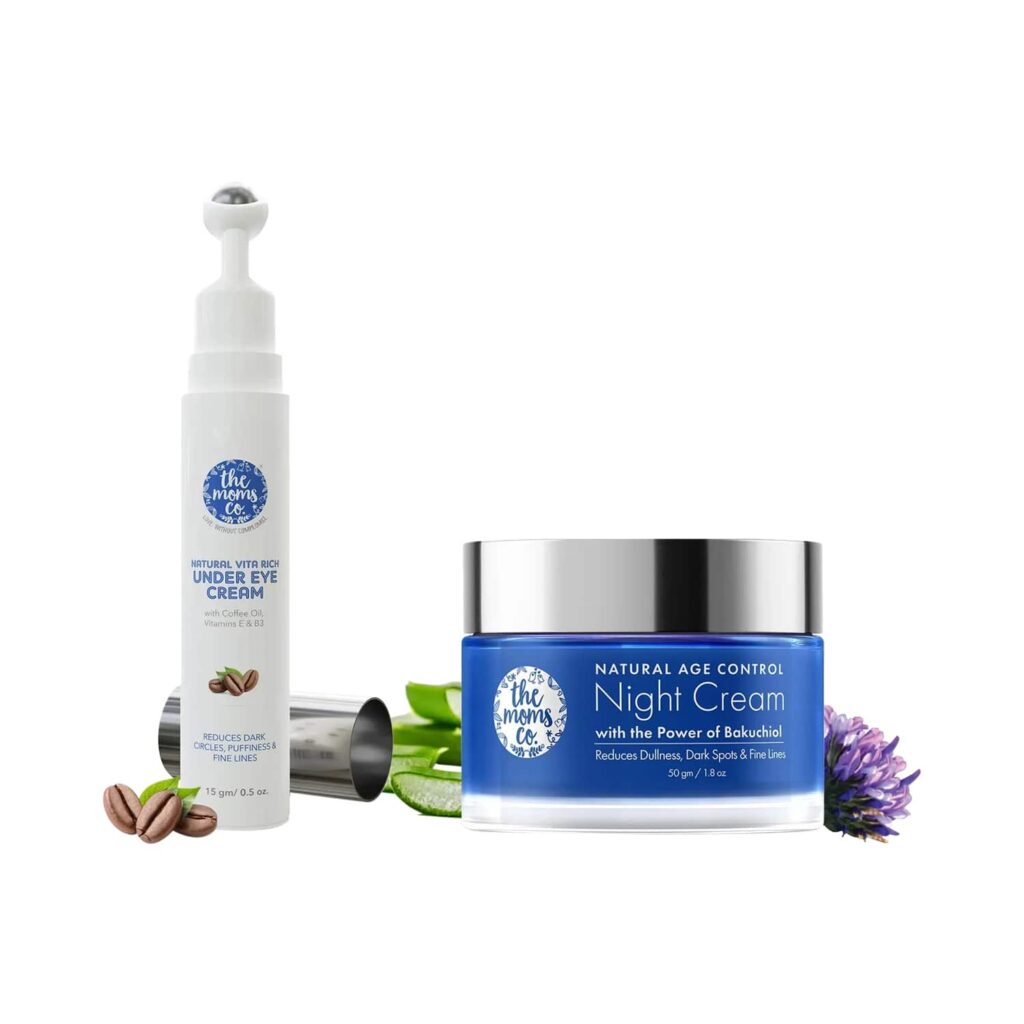 the moms co. Vita Rich Under Eye Cream  & Natural Age Control Night Cream (50g) Combo - the moms co.