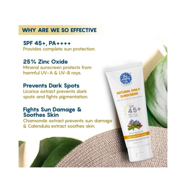 the moms co. Waterproof Spf 50+ Natural Mineral Based Baby Sunscreen (100 ml) Combo - the moms co.