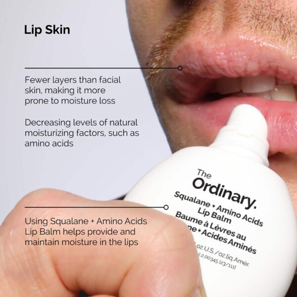 The Ordinary Squalane + Amino Acids Lip Balm (15 ml) - The Ordinary