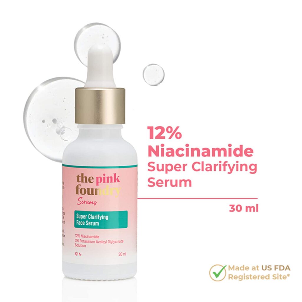 The Pink Foundry 12% Niacinamide Super Clarifying Face Serum (30ml) - The Pink Foundry