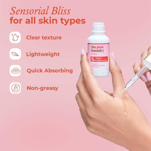 The Pink Foundry 15% Vitamin C Brightening Serum (30 ml) - The Pink Foundry