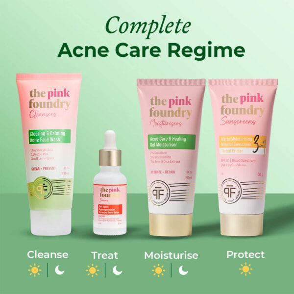 The Pink Foundry Clearing & Calming Acne Face Wash (100ml) - The Pink Foundry