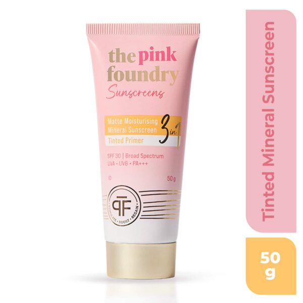 The Pink Foundry Matte Moisturising Mineral Sunscreen (50g) - The Pink Foundry