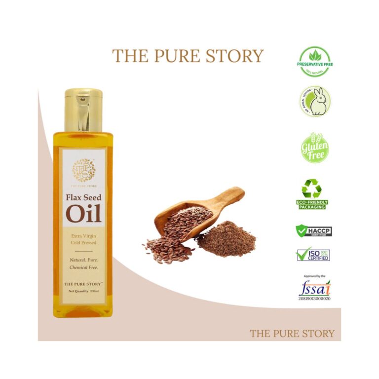 The Pure Story flaxseed Oil (200ml) - The Pure Story