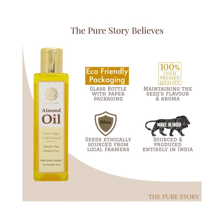 The Pure Story Sweet Almond Oil (100ml) - The Pure Story