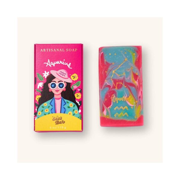 The Sass Bar Aquarius Star Sign Soap (135 g) - The Sass Bar