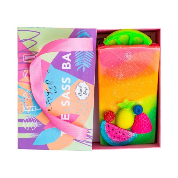 The Sass Bar Fruit Punch Loaf Soap (120 g) - The Sass Bar