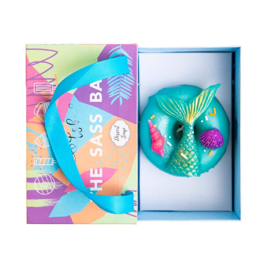 The Sass Bar Mermaid Donut Soap (80 g) - The Sass Bar