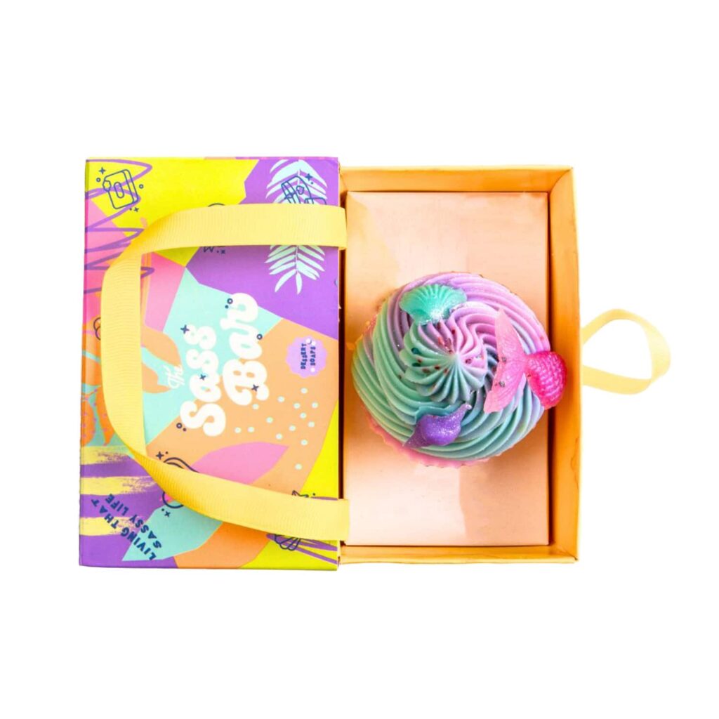 The Sass Bar Mermaid Lagoon Cupcake Soap (115 g) - The Sass Bar