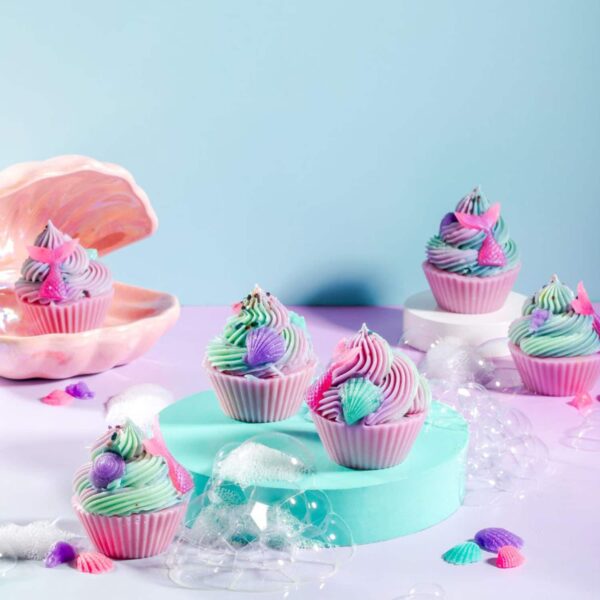 The Sass Bar Mermaid Lagoon Cupcake Soap (115 g) - The Sass Bar