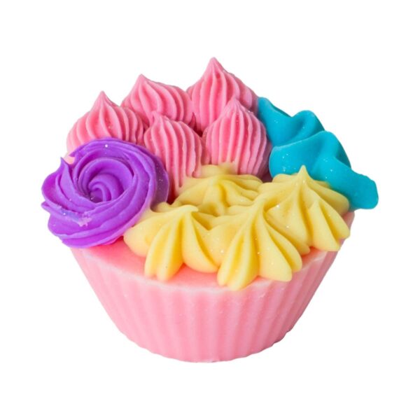 The Sass Bar Pastel Floral Cupcake Soap (100 g) - The Sass Bar