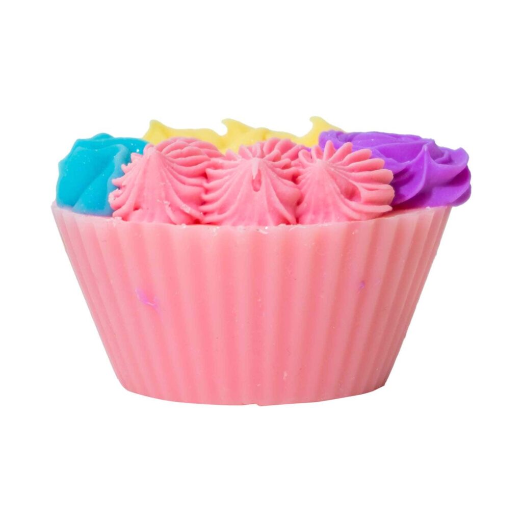 The Sass Bar Pastel Floral Cupcake Soap (100 g) - The Sass Bar