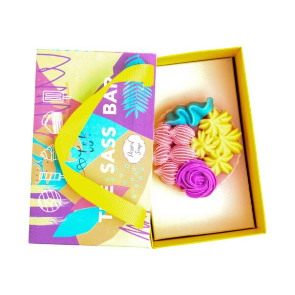 The Sass Bar Pastel Floral Cupcake Soap (100 g) - The Sass Bar