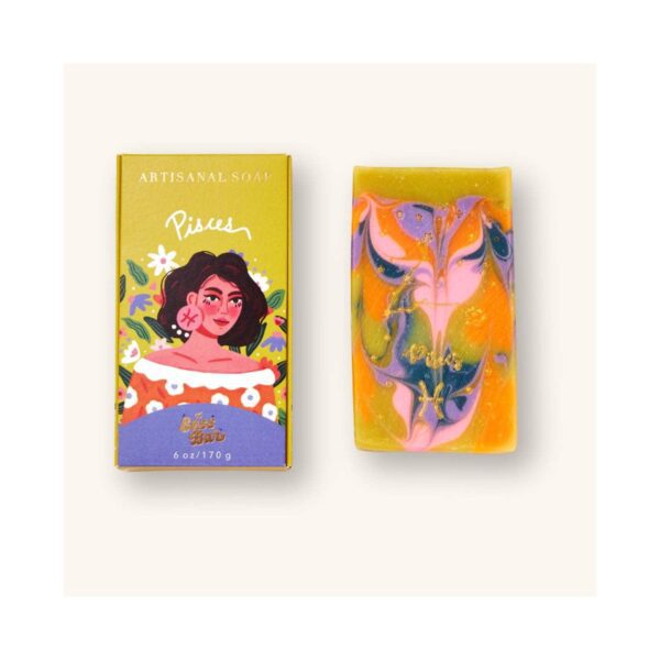 The Sass Bar Pisces Star Sign Soap (135 g) - The Sass Bar
