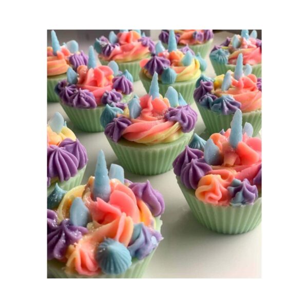 The Sass Bar Rainbow Unicorn Cupcake Soap (115 g) - The Sass Bar