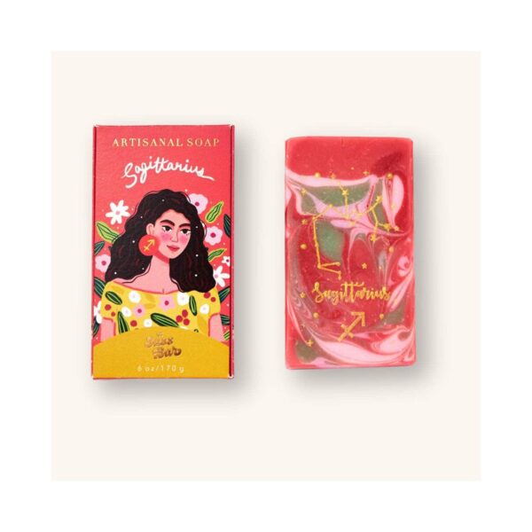 The Sass Bar Sagittarius Star Sign Soap (135 g) - The Sass Bar