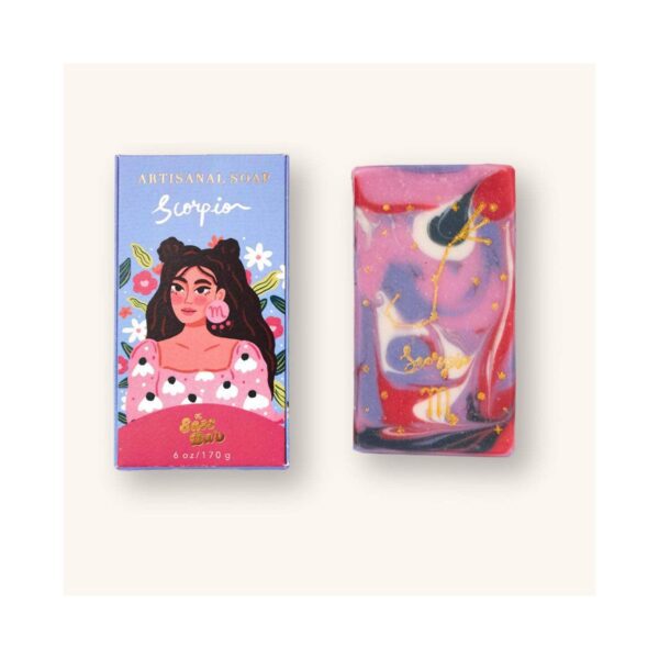 The Sass Bar Scorpio Star Sign Soap (135 g) - The Sass Bar