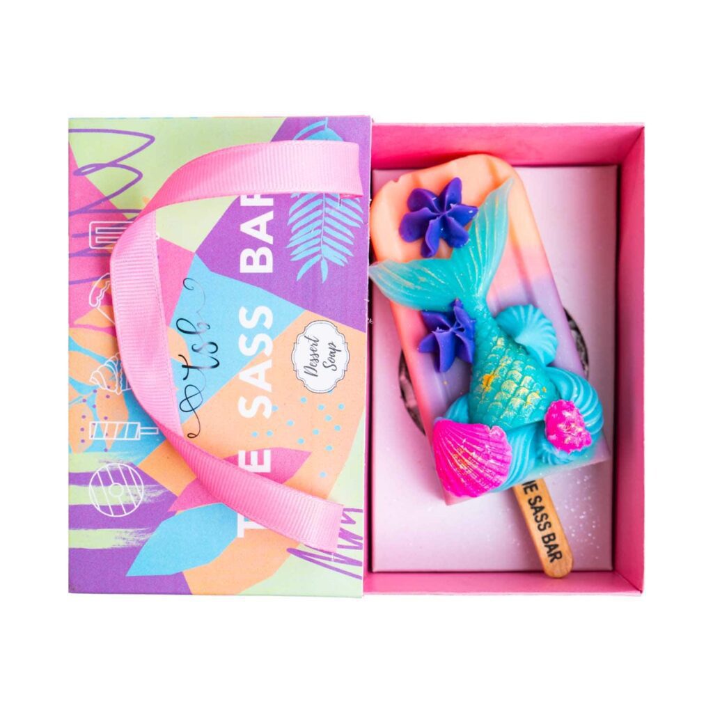The Sass Bar Seascape Mermaid Popsicle Soap (118 g) - The Sass Bar