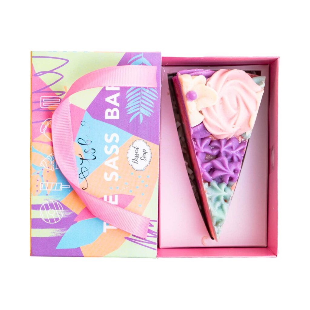 The Sass Bar Summer Garden Cake Slice Soap (150 g) - The Sass Bar