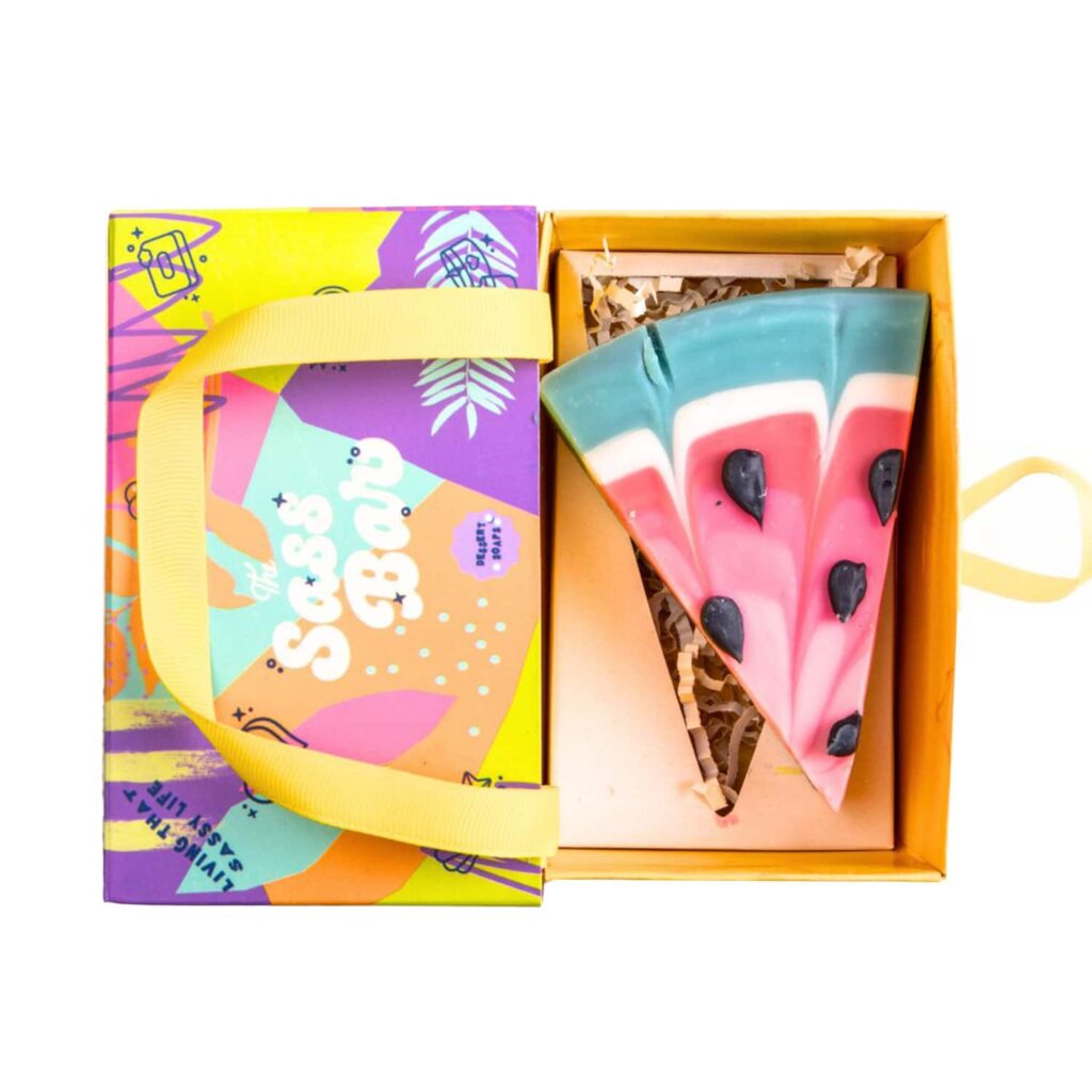 The Sass Bar Watermelon Cake Soap (120 g) - The Sass Bar