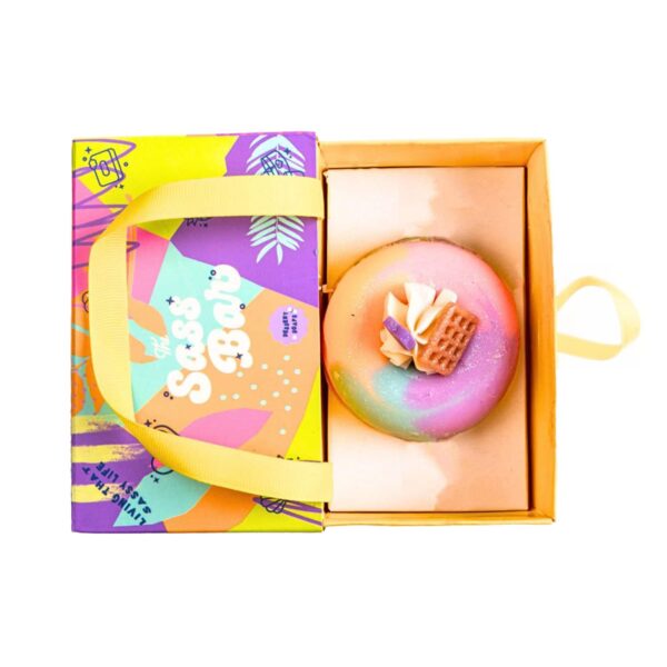 The Sass Bar Whipped Cream Sunset Donut Soap (80 g) - The Sass Bar