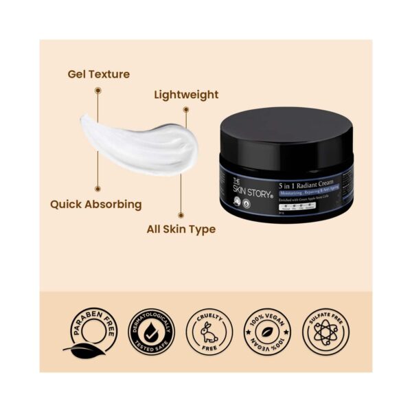 The Skin Story 5 In 1 Radiant Moisturising Cream (50g) - The Skin Story