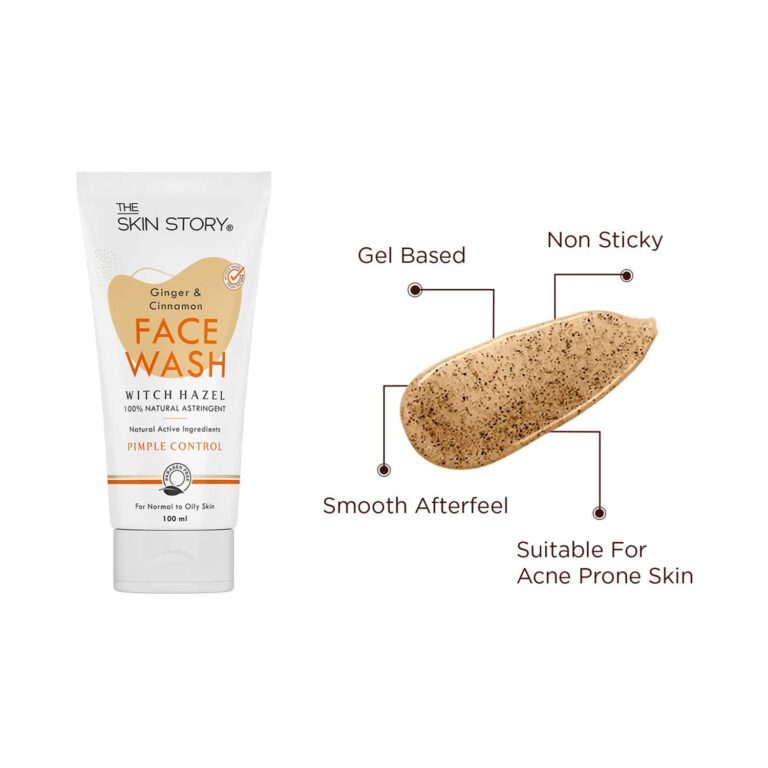 The Skin Story Ginger & Cinnamon Facewash (100ml) - The Skin Story