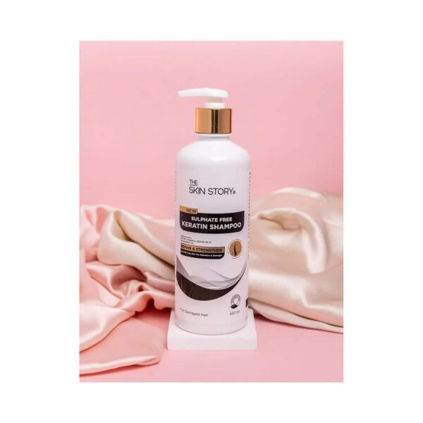 The Skin Story New Keratin Repair & Strengthen Shampoo (450ml) - The Skin Story