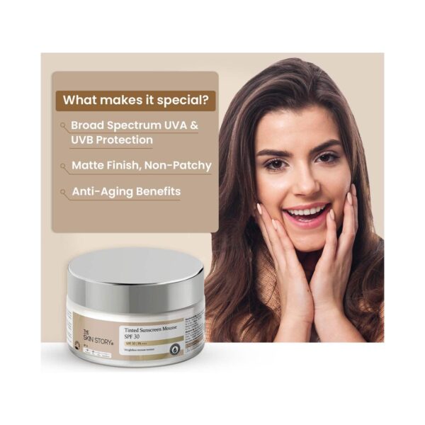 The Skin Story Tinted Sunscreen Mousse SPF 30 (40g) - The Skin Story