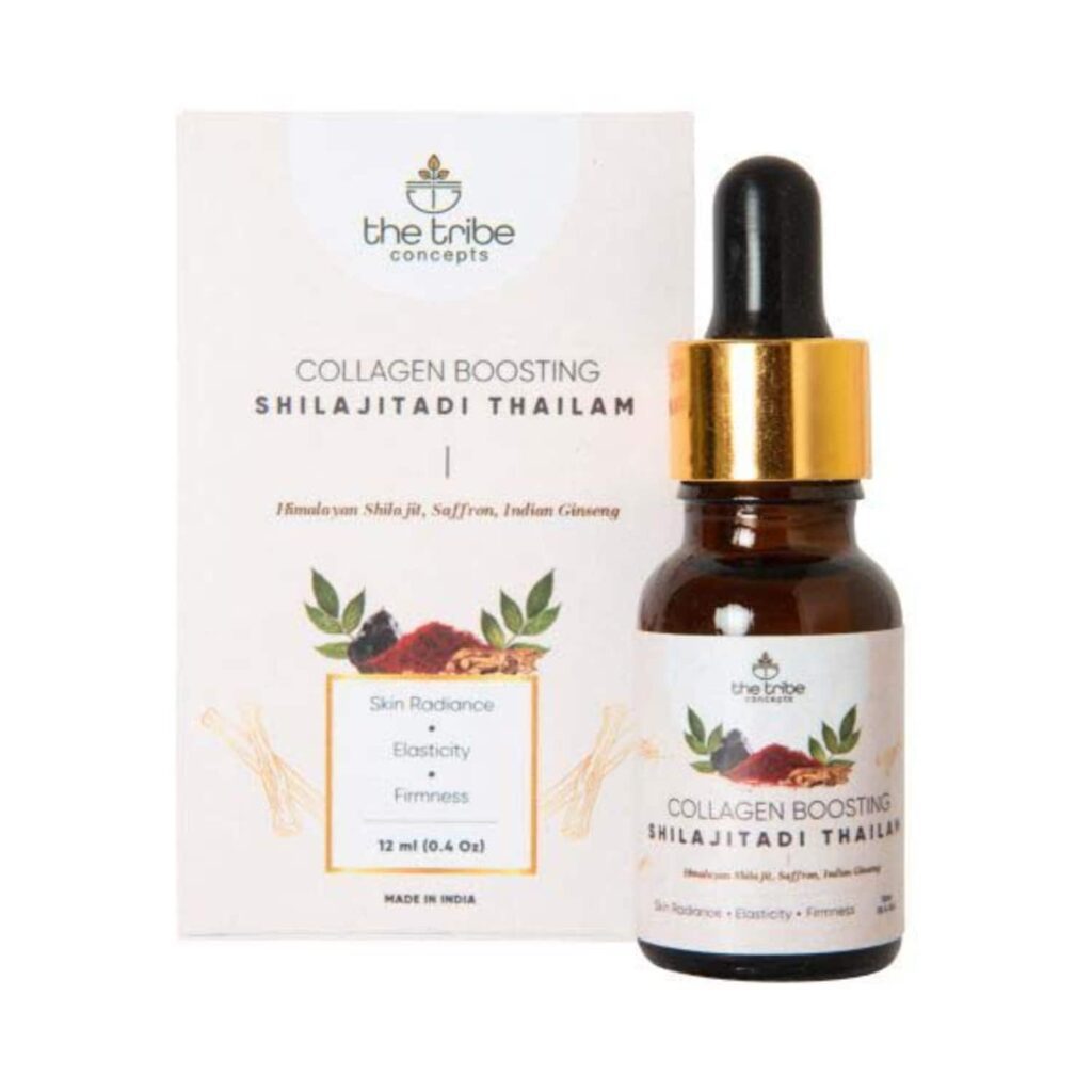 The Tribe Concepts Collagen Boosting Shilajitadi Thailam Face Oil (12ml) - The Tribe Concepts