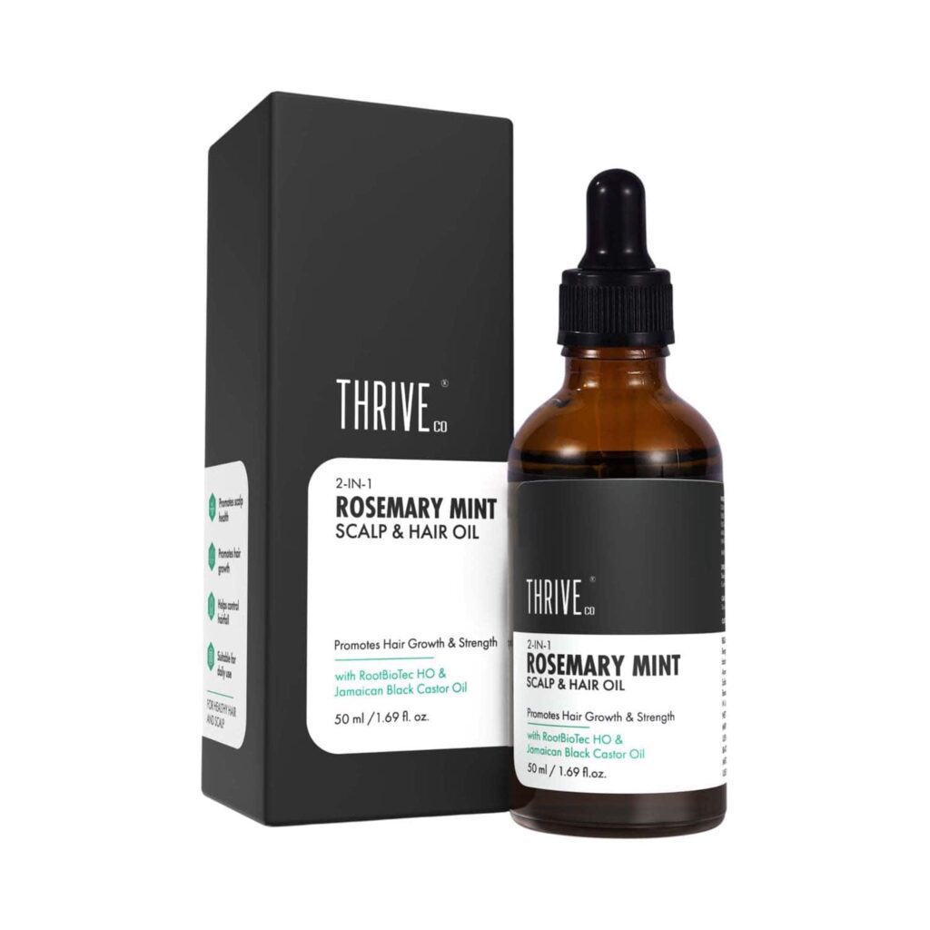 ThriveCo 2-In-1 Rosemary Mint Scalp & Hair Oil (50 ml) - Thriveco