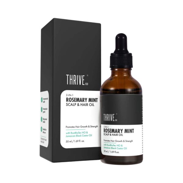 ThriveCo 2-In-1 Rosemary Mint Scalp & Hair Oil (50 ml) - Thriveco